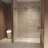50-54" x 76" H Frameless Sliding  Shower Door, 5/16" (8mm) Clear Tempered Glass, Stainless Steel Frame,Brushed Nickel
