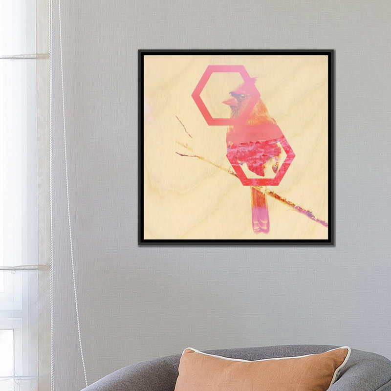 «Look for Love» par 5by5collective, impression sur toile tendue, H 18 po x l 18 po x P 1,5 po, Toile avec cadre noir
