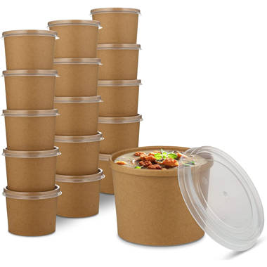 MT Products Lunch Box Cake Food Container 6 x 6 Bagasse - Pack of 30  Disposable Clamshells