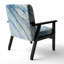 Fauteuil d'appoint rembourré 'Hanro - Blue Silver Spring II - Modern Lake House-1523914327