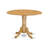 3 Piece Dining Table Set Includes A Wooden Table and 2 Brown Textured Polyester Fabric Mid Century Modern Chairs, Oak-300284232-300284233-334893537