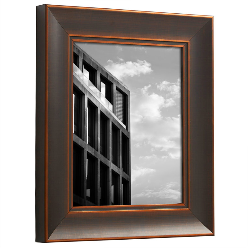 Cadre photo simple Leenora, 20 po x 24 po, Bronze antique, Acrylique