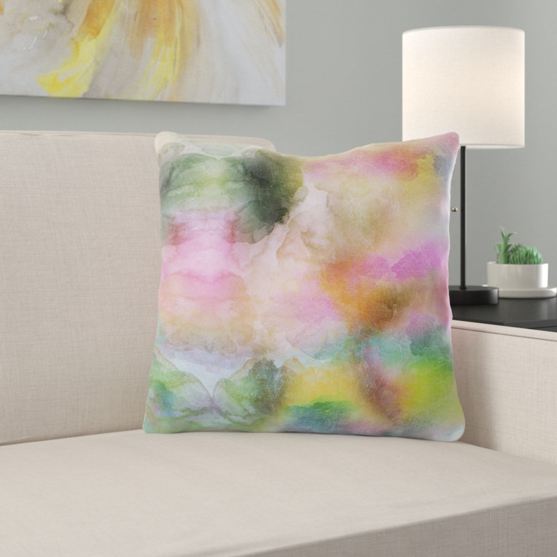 Orting Square Pillow Cover & Insert, Indoor, Microsuede