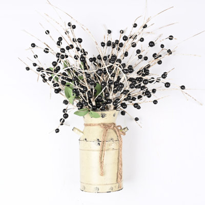 Faux Berry Floral Arrangement in Pot