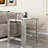 Modern Luxury Tempered Glass And Silver Stainless Steel End Table, Two - Tier Storage Option, Mirror Finish For Enduring Durability, Simple Installation Process, 19.82 In Width Frame Table With Top,