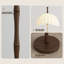 Lampe sur pied en fer et en tissu de style français rétro