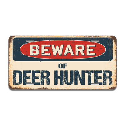 Cadre en aluminium Beware of Deer Hunter