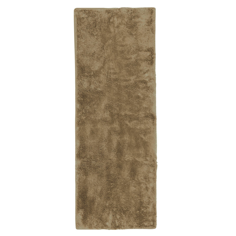 Hiltonia Polypropylene Non-Slip Bath Rug, 54" L x 20" W, Beige