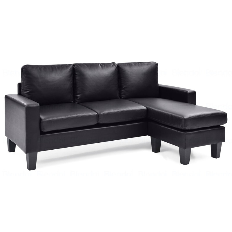 Sofa Chaise , BLACK