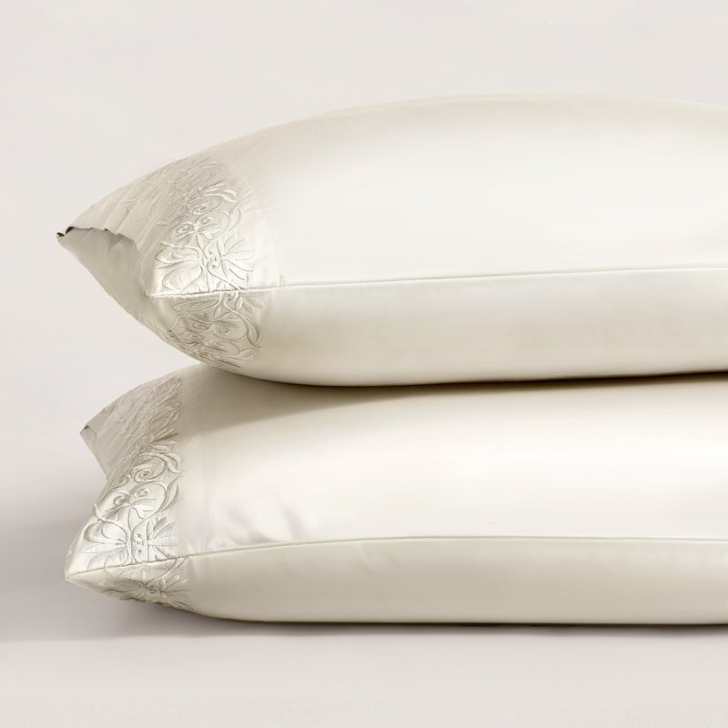 Ariane Pillowcase Set, King, Ivory