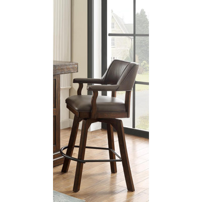 Houts Swivel Bar & Counter Stool by Loon Peak