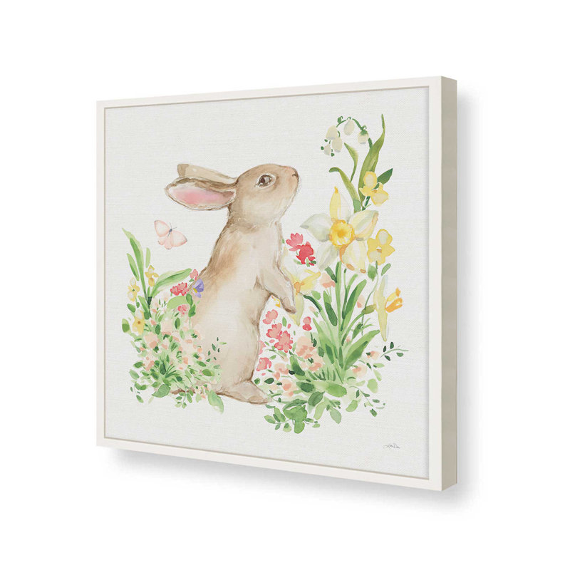 «Spring Celebration I» par Katrina Pete, reproduction d'art, H 20 po x l 20 po, Blanc