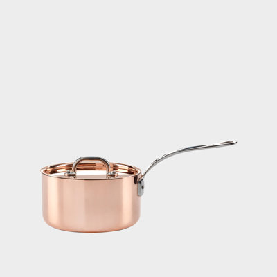 Samuel Groves Copper induction saucepan, with lid