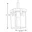 Luminaire suspendu simple à 1 lumière Bridgewood-26209975