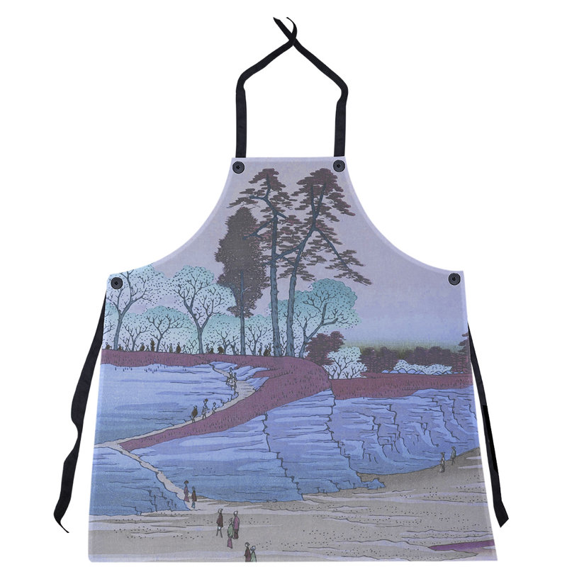 Bib Apron, Blue/Purple/Turquoise