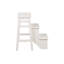 Escabeau de style contemporain pliable à 3 niveaux de 30 po Pembrely Row-130191126