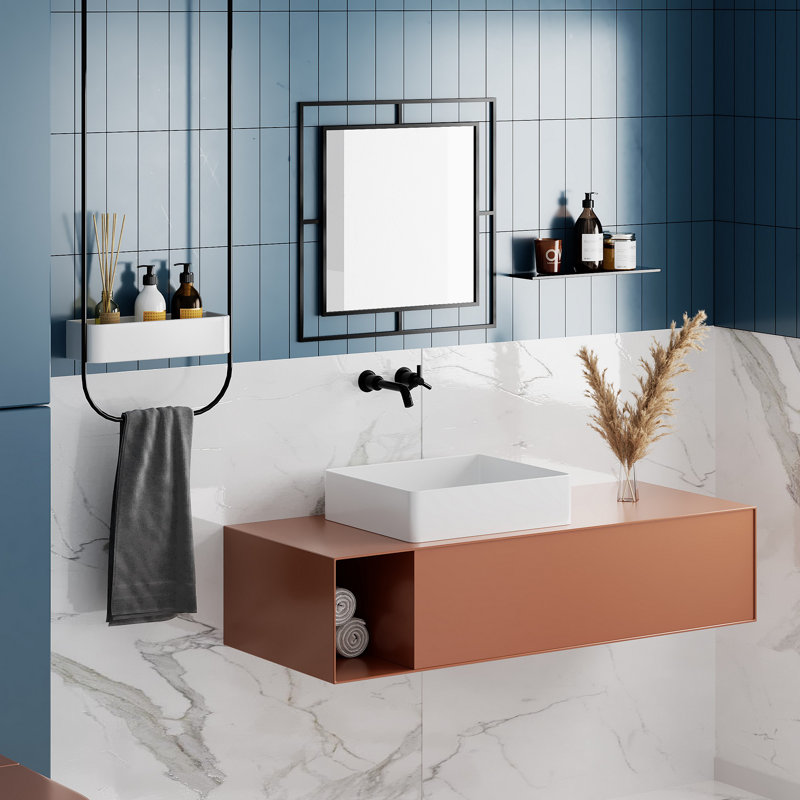 Miroir d'appoint Fenton, Noir
