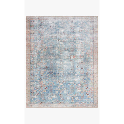 Tapis carré bleu clair à tissage carré 1 pi 6 po x 1 pi 6 po Georgitte