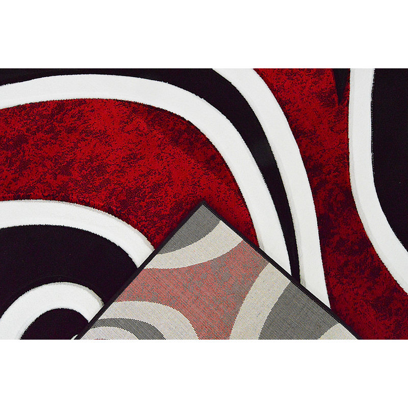 Mccampbell Abstract Indoor Rug, Rectangle 2' x 4'