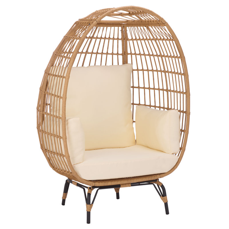 Emmett Outdoor Lounge Chair, Beige