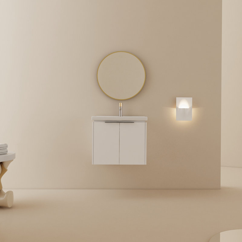 Meuble-lavabo simple 23,8 po avec plateau en céramique Hawys