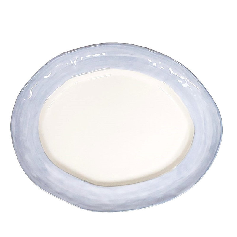 Azores Oceana Small Oval Platter, 16" L x 16" W x 13" H