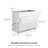 Design House Brookings Unassembled Shaker Sink Base Kitchen Cabinet, White-402571364