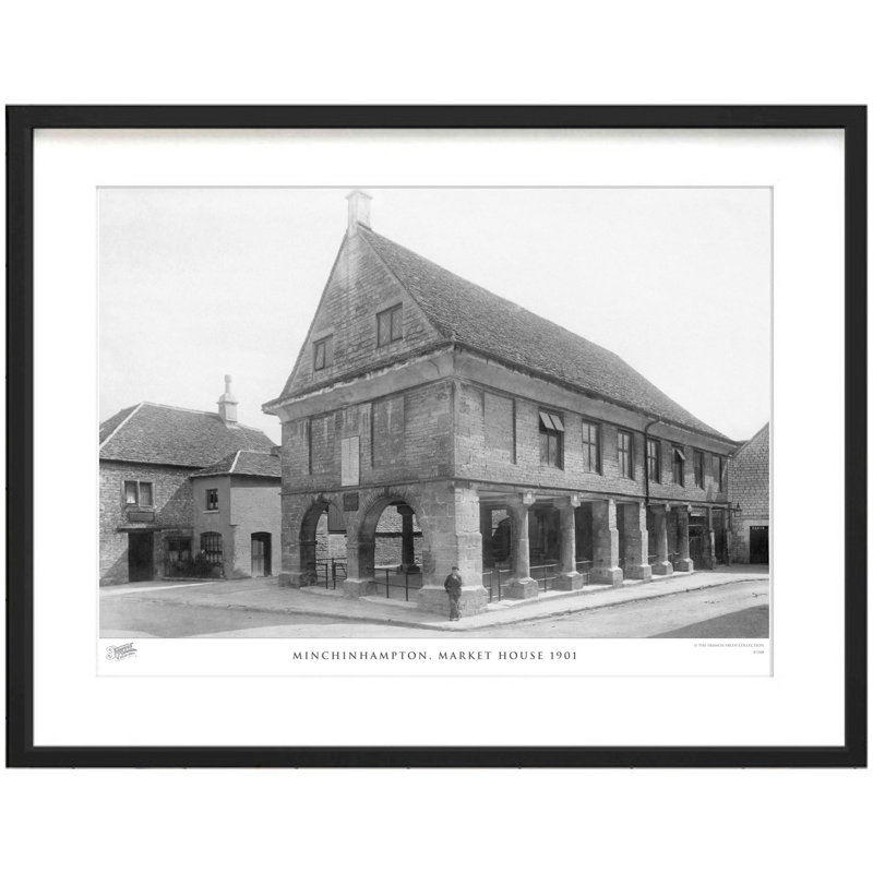 Church Crookham, View Near Schools 1906 by Francis Frith - Single Picture Frame Print, 45cm H x 60cm W x 2.3cm D
