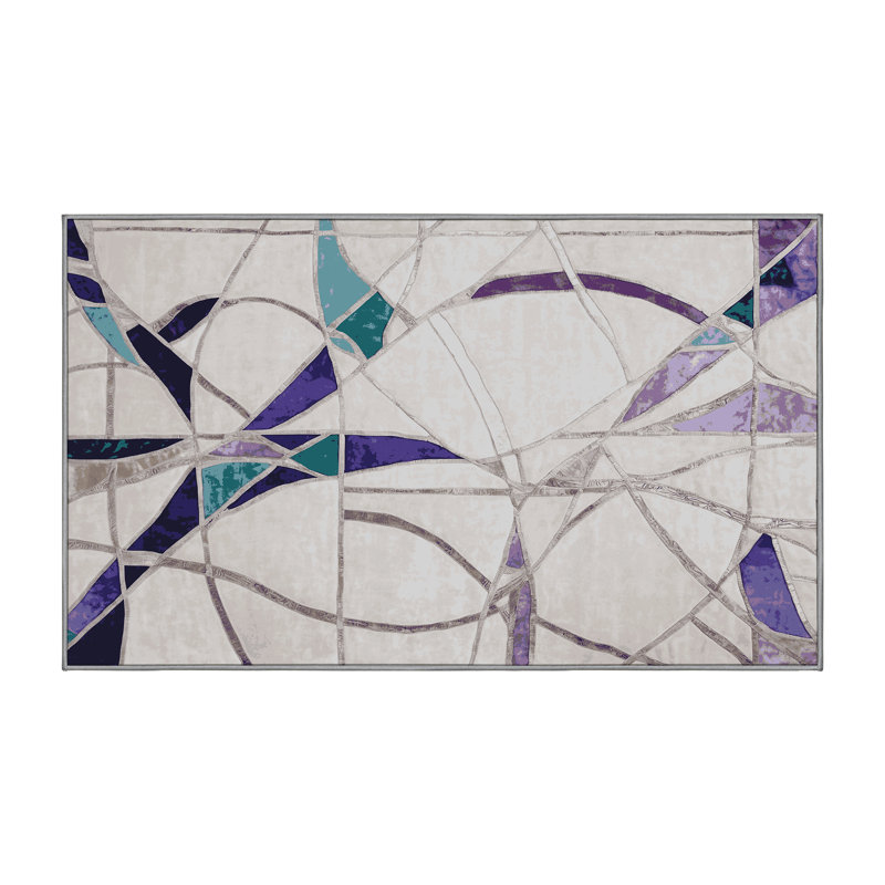 Silky Soft Plush Gray Area Rug, Rectangle 3' x 5'