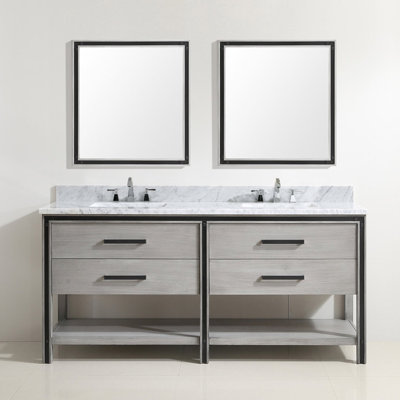 72'' Double Bathroom Vanity Base Only