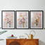FLORAL Series CCCCLXV - Impression encadrée sur mesure de qualité supérieure - 3 pièces-1771865798-1771865800