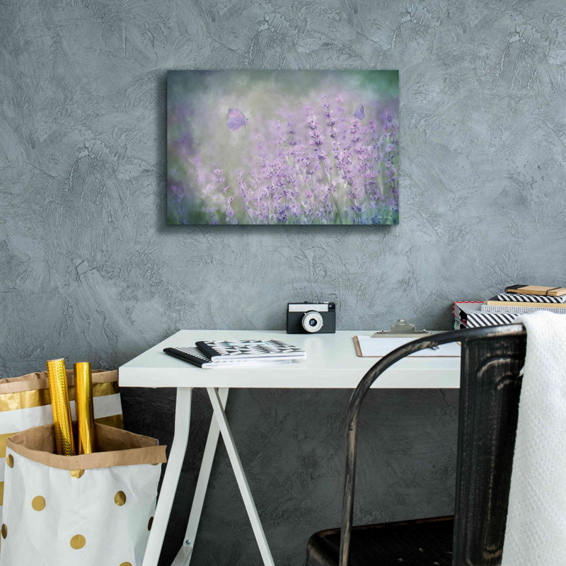 «Lovely Lavender» par Lori Deiter, art mural sur toile, H 12 po x l 18 po x P 0,75 po