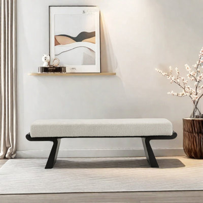 Tabouret long en bois massif