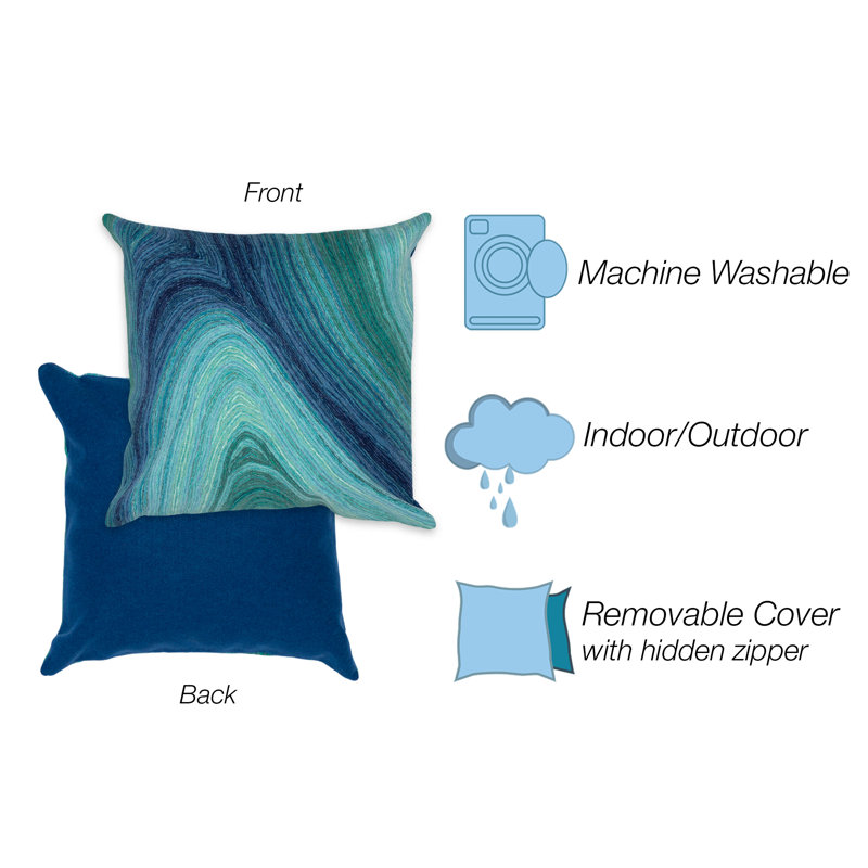 Visions III Ripples Indoor/Outdoor Pillow Gulf