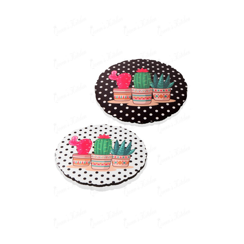 Wood Round 2 Piece Trivet Set