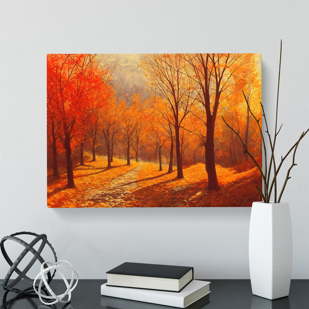 XXX-H1022-503X Amazing Autumn Forest - Wrapped Canvas Print