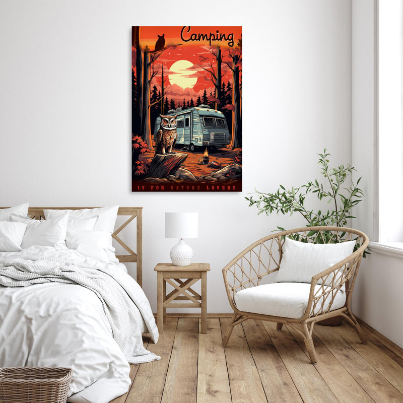 " Camping ", 14" H x 11" W x 1.25" D