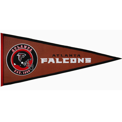 NFL Double Sided 13'' H x 32'' W Wool Pennant