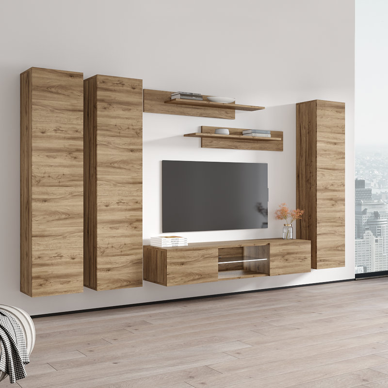 Meuble audio-vidéo en chêne flottant Fly 33 "C 33TV, Chêne