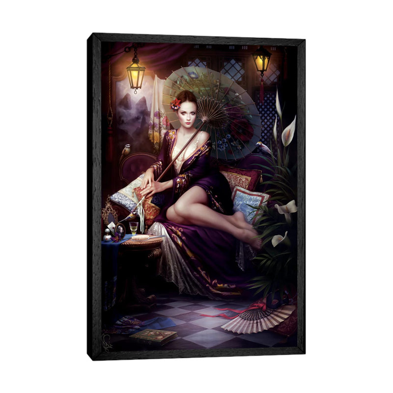 Anis by Melanie Delon - Print on Canvas, 101.6 cm H x 66.04 cm W, Black Framed