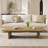 47"Modern Wood Coffee Table, Rectangler Sled Coffee Table for Livingroom-440806678-440808984