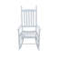 Chaise berçante en bois BLANC, sans passe-partout