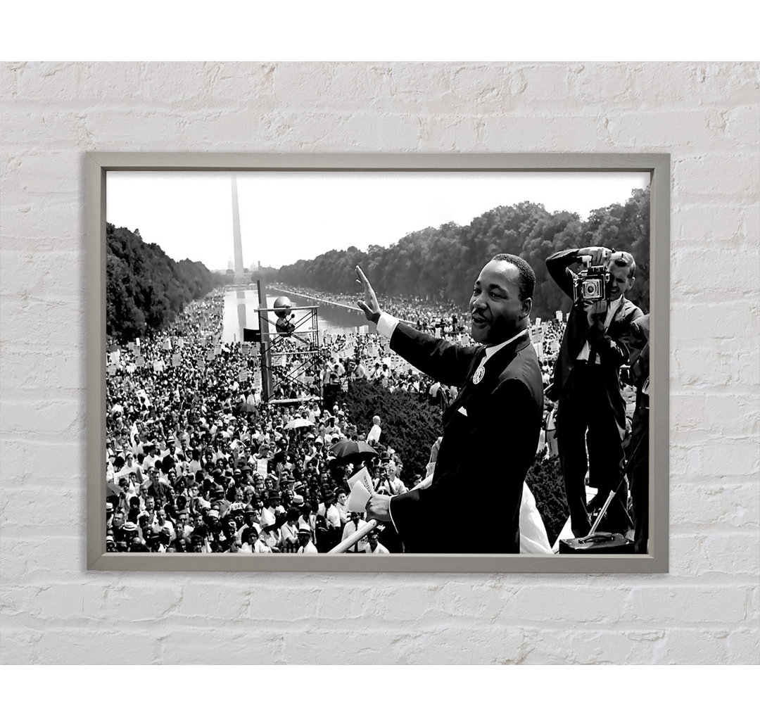 I Have A Dream Martin Luther King Jr. - Einzelner Bilderrahmen Kunstdrucke auf Leinwand