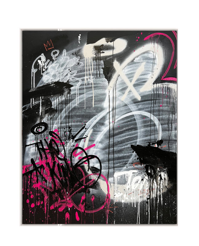 Velora Single Picture Frame Painting on Wood, 110 cm H x 80 cm W, White