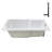 66'' x 34'' Acrylic Soaking Drop-In Bathtub, Drain Included-97544469