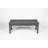 Backless HDPE Adirondack Bench With Wood Texture, Poly Lumber Seat For Patio, Backyard, Balcony, All Weather Resistant With UV Protection, Gray-55040587