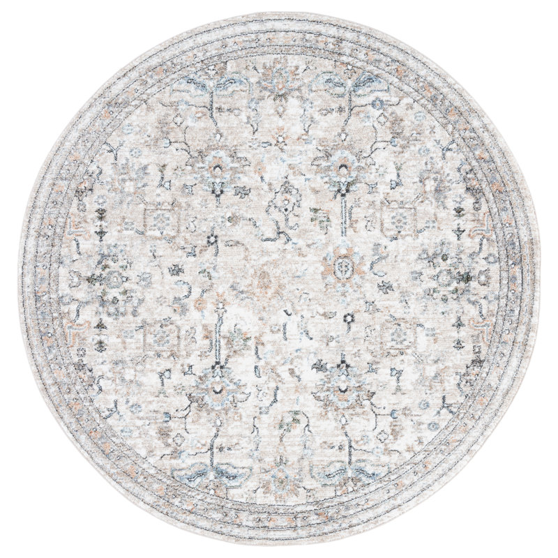 Jacomine Performance Oriental Rug, Round 5'3"