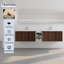 Meuble-lavabo à fermeture en douceur avec lavabo-100166263