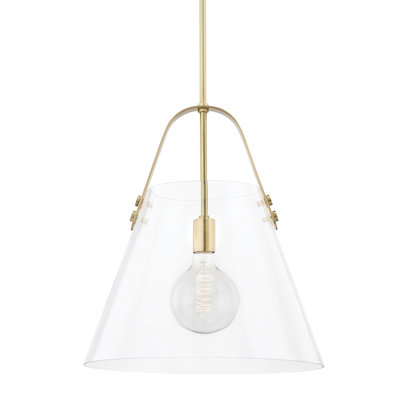 Ahava Single Light Glass Pendant