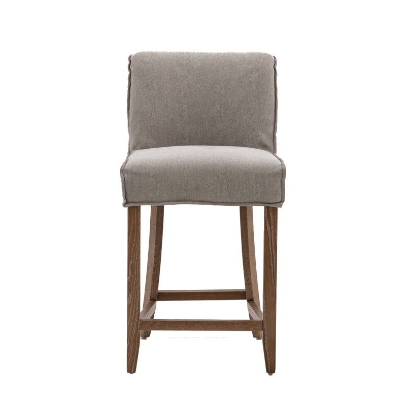 Align Upholstered Counter Stool, Taupe